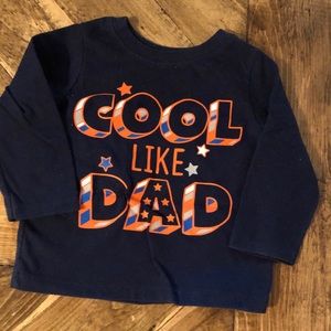 12 Month Boys Cool Like Dad Long Sleeves